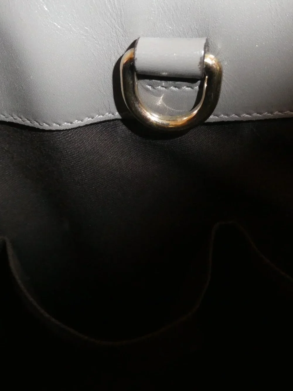 GUCCI Tote Bag Shoulder Bag Gray All Leaser